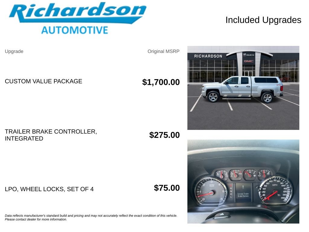Used 2018 Chevrolet Silverado 1500 Custom w/ Custom Value Package AWD/4WD image 7