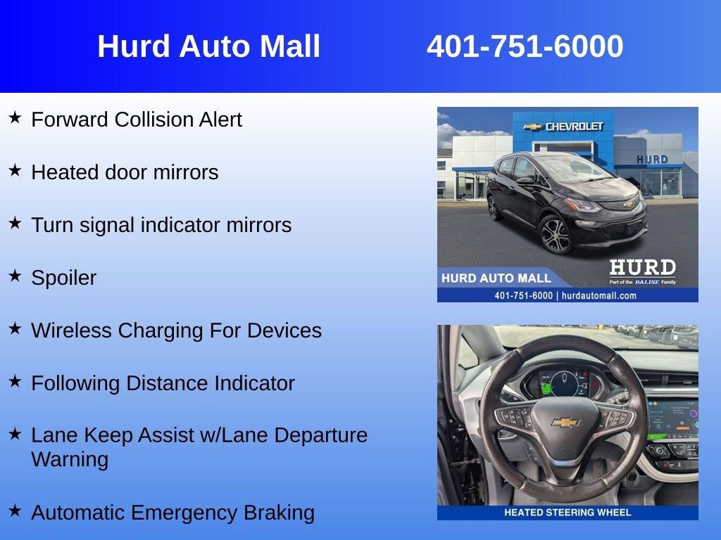 Used 2020 Chevrolet Bolt Premier w/ Infotainment Package image 24