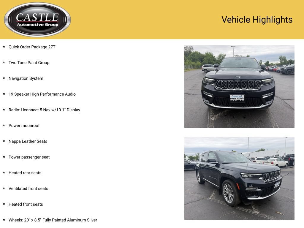 Used 2022 Jeep Grand Cherokee Summit AWD/4WD image 4