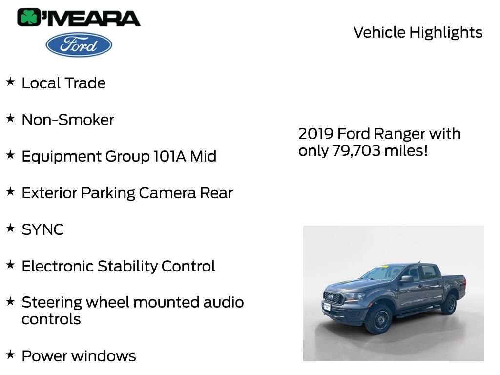 Used 2019 Ford Ranger XL w/ Equipment Group 101A Mid AWD/4WD image 8