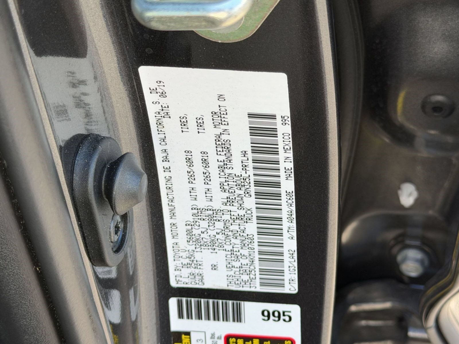 Used 2019 Toyota Tacoma Limited RWD image 29