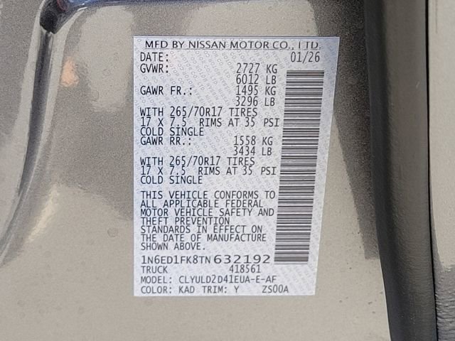 New 2026 Nissan Frontier PRO-4X w/ Pro Premium Package image 13