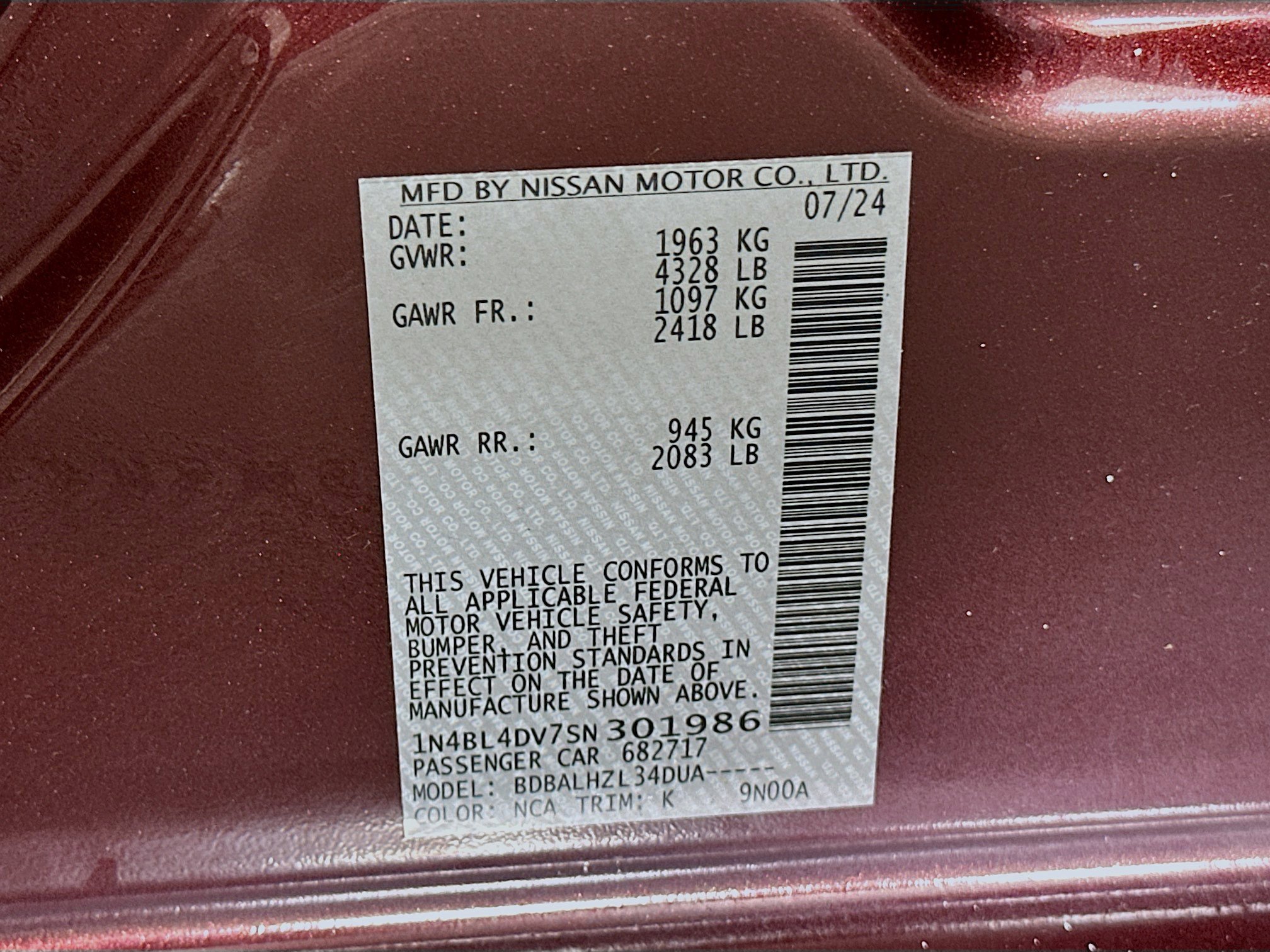 Used 2025 Nissan Altima 2.5 SV image 12