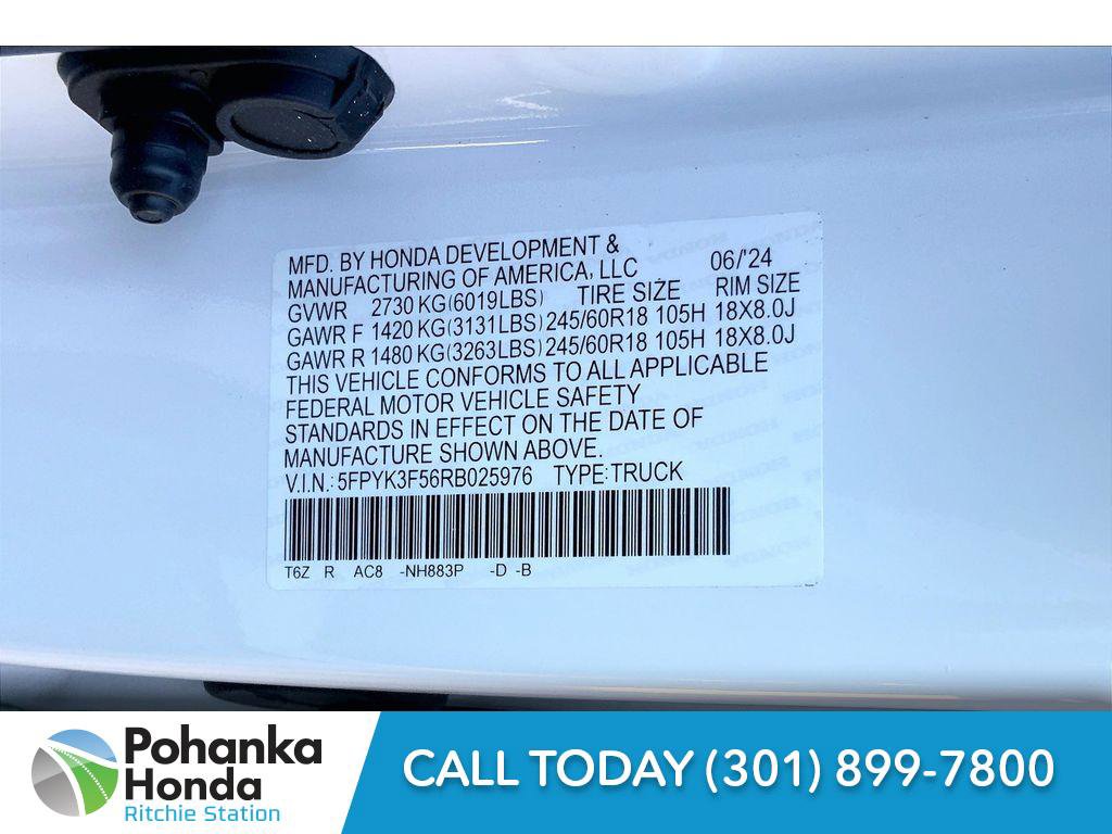 New 2024 Honda Ridgeline RTL image 21