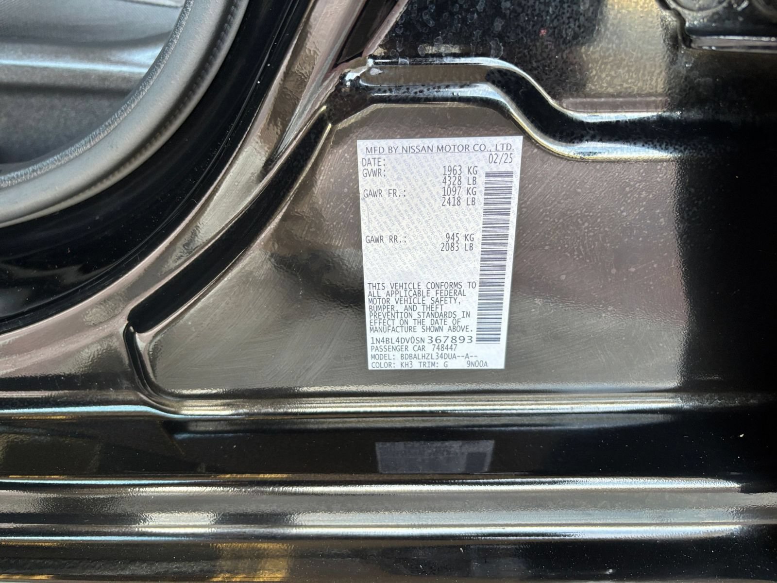 Used 2025 Nissan Altima 2.5 SV FWD image 28