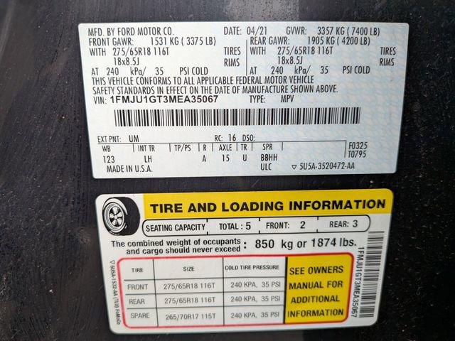 Certified 2021 Ford Expedition XL image 22