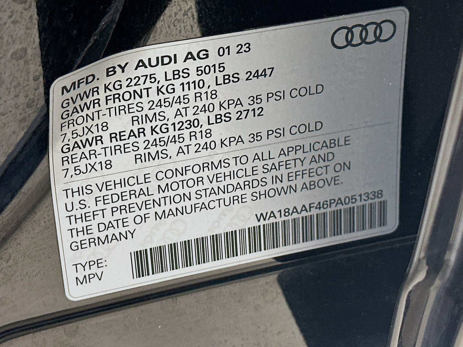 Used 2023 Audi A4 2.0T allroad Premium Plus w/ Premium Plus Package AWD/4WD image 48