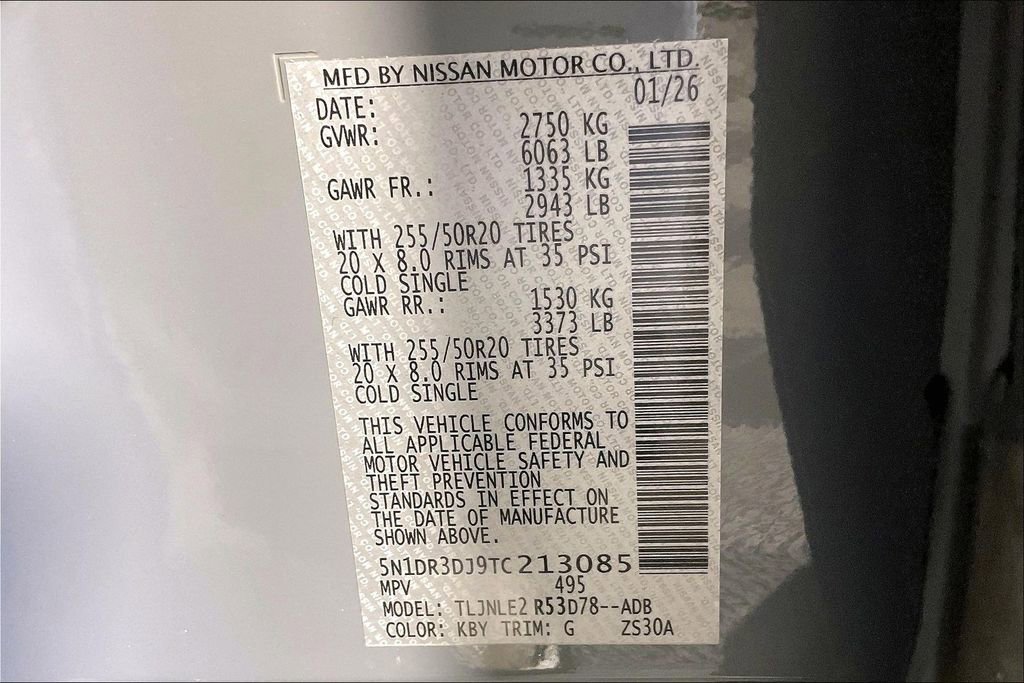 New 2026 Nissan Pathfinder Platinum w/ Cargo Package image 27