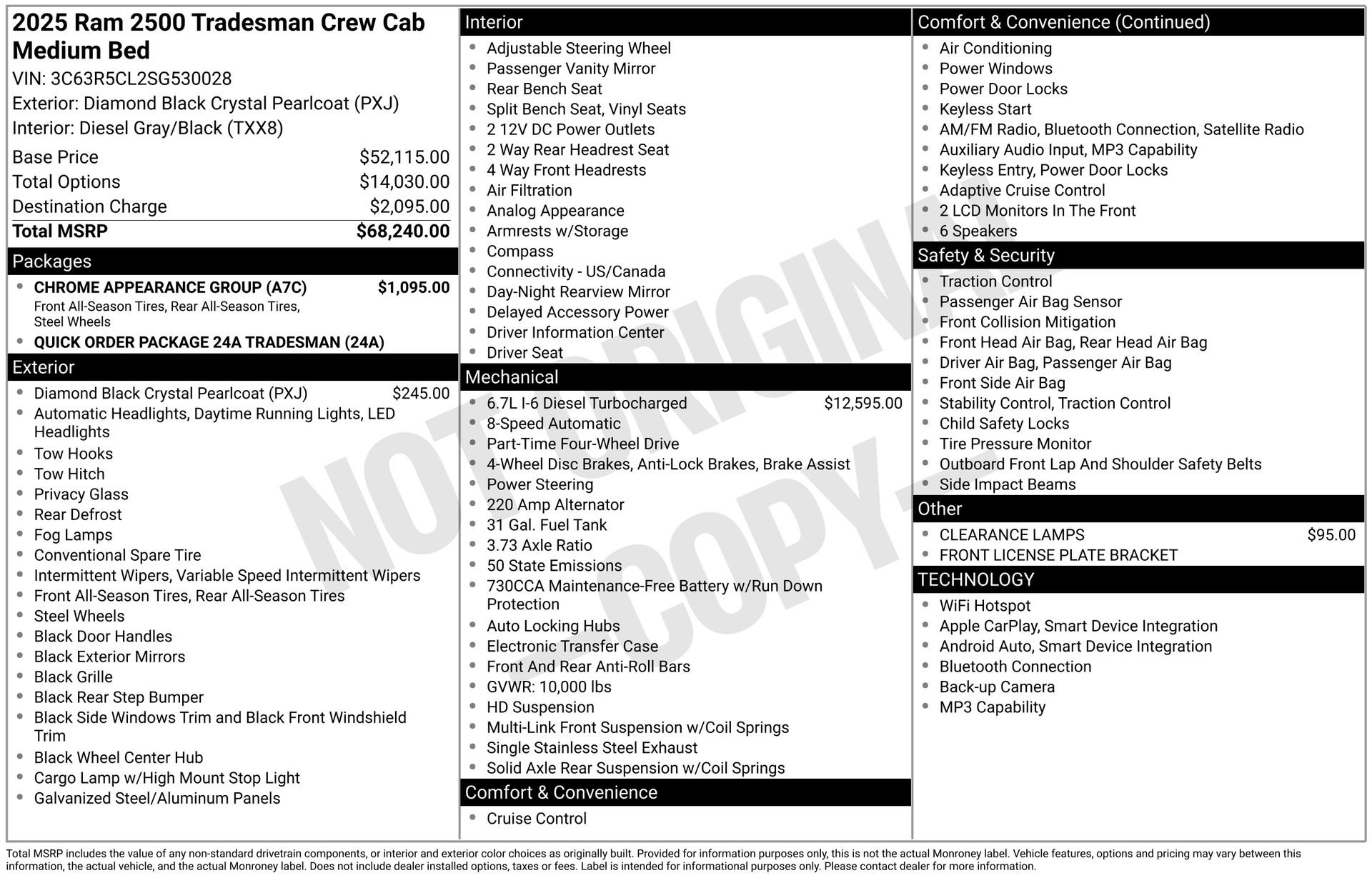 New 2025 RAM 2500 Tradesman w/ Chrome Appearance Group image 26