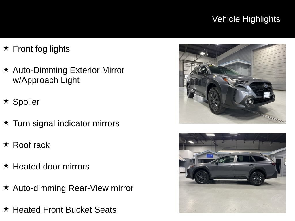 Certified 2024 Subaru Outback Onyx Edition XT AWD/4WD image 14