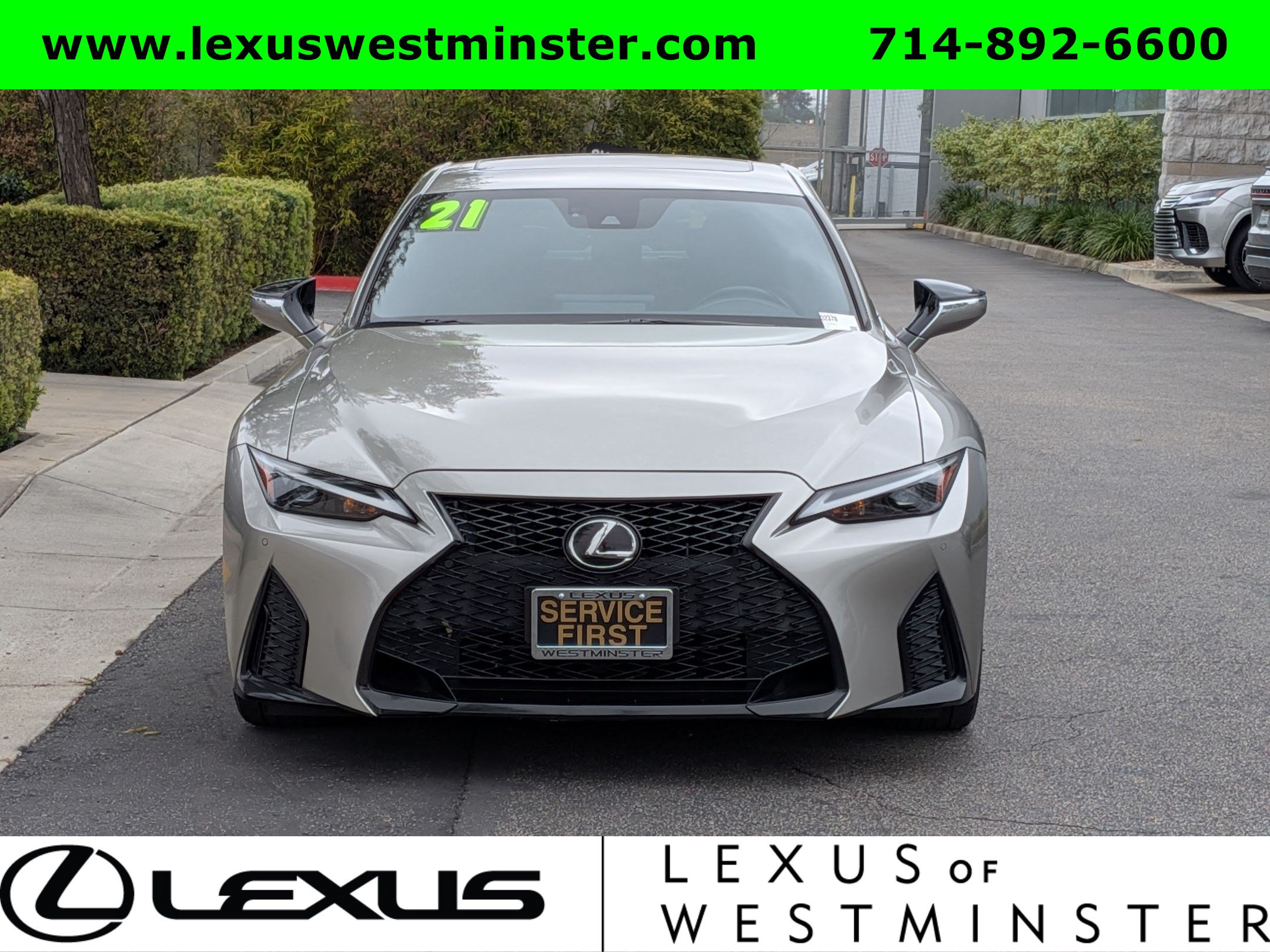 Certified 2021 Lexus IS 350 F Sport w/ Navigation Package RWD image 2