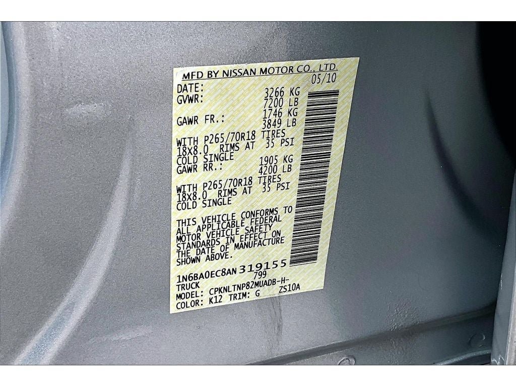 Used 2010 Nissan Titan SE w/ SE Value Truck Pkg AWD/4WD image 34