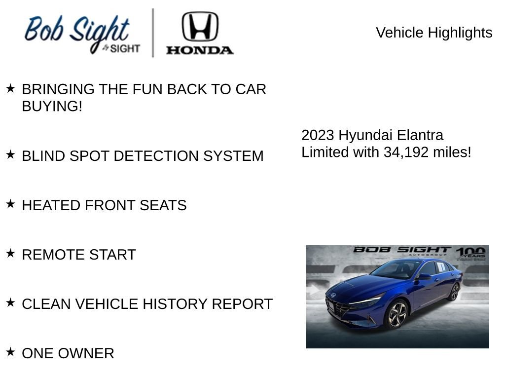 Used 2023 Hyundai Elantra Limited image 3