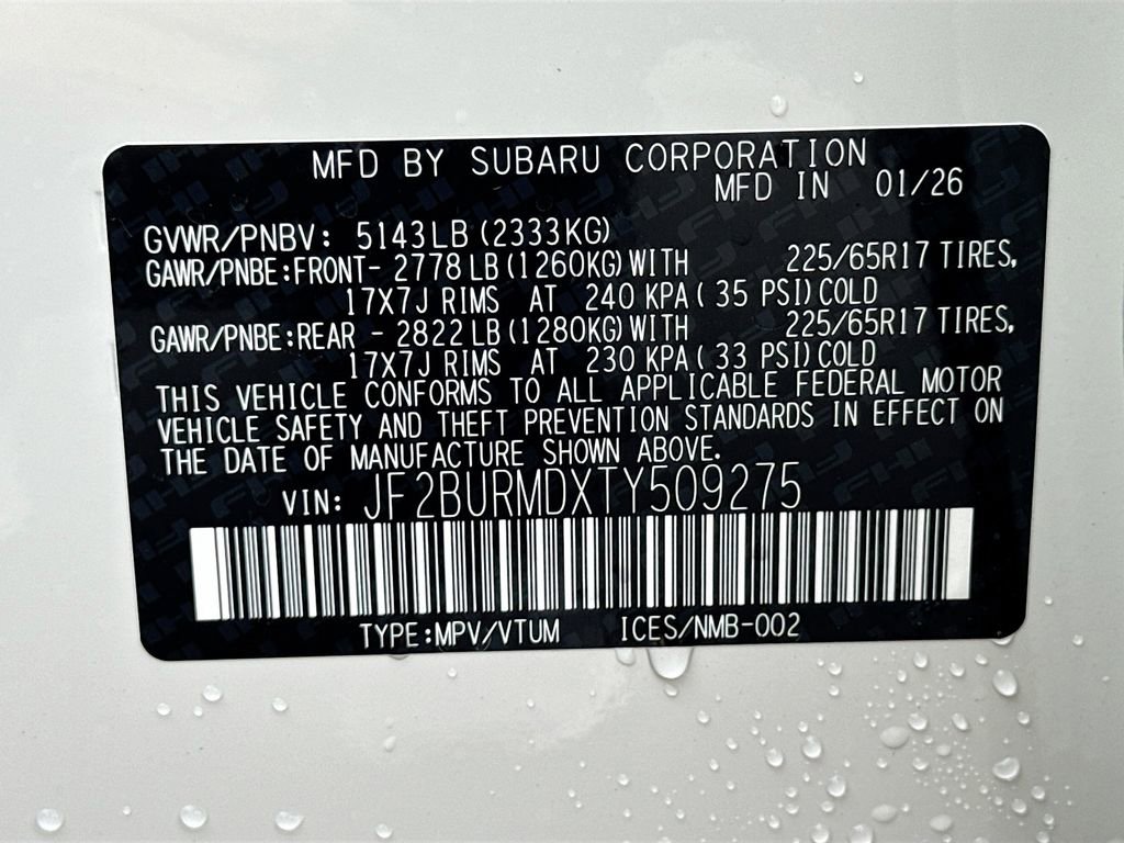 New 2026 Subaru Outback Wilderness w/ Wilderness Package image 31