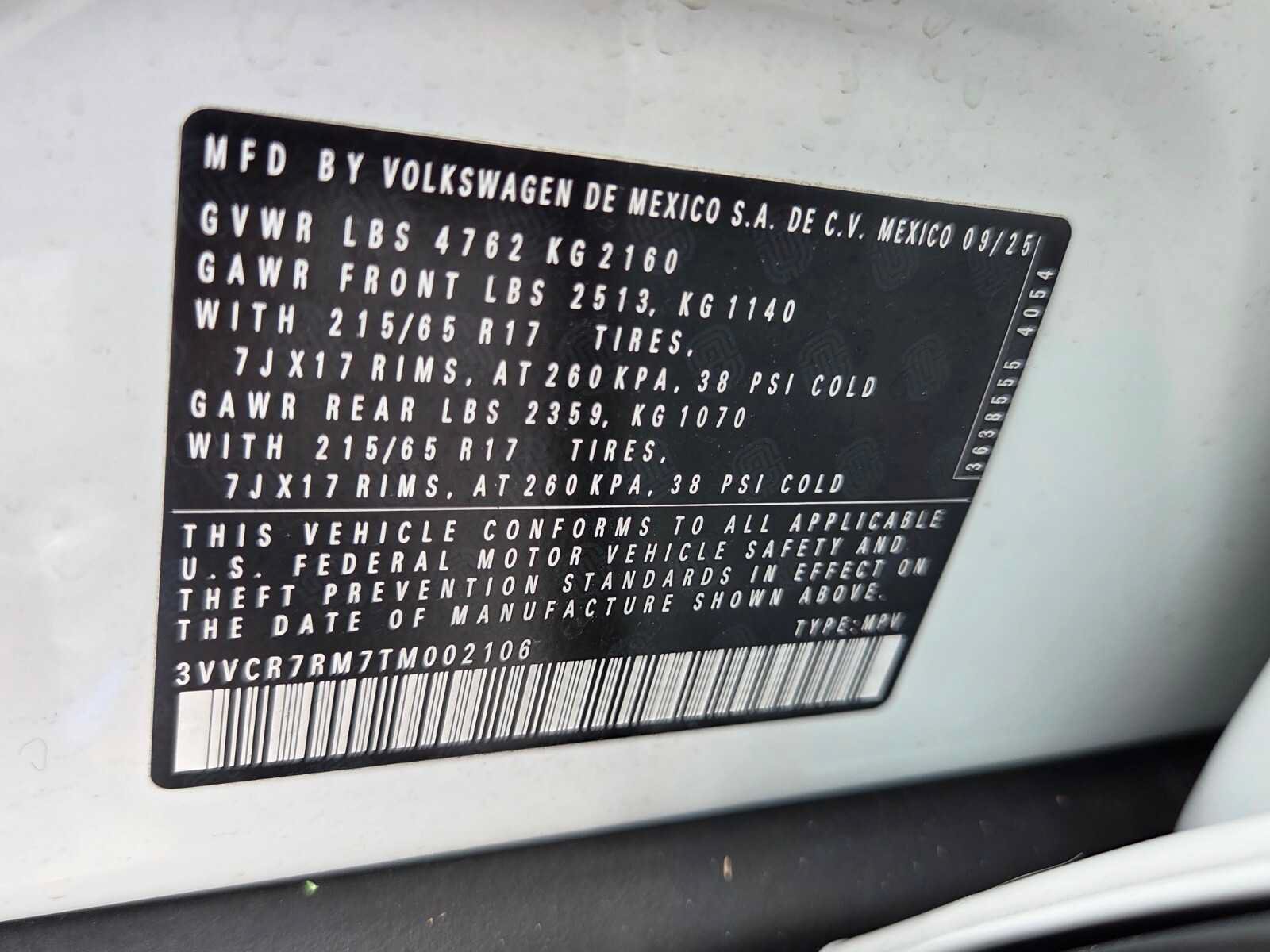 Used 2026 Volkswagen Tiguan S FWD image 19