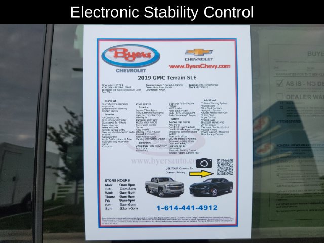 Used 2019 GMC Terrain SLE w/ GMC Pro Grade Package AWD/4WD image 12