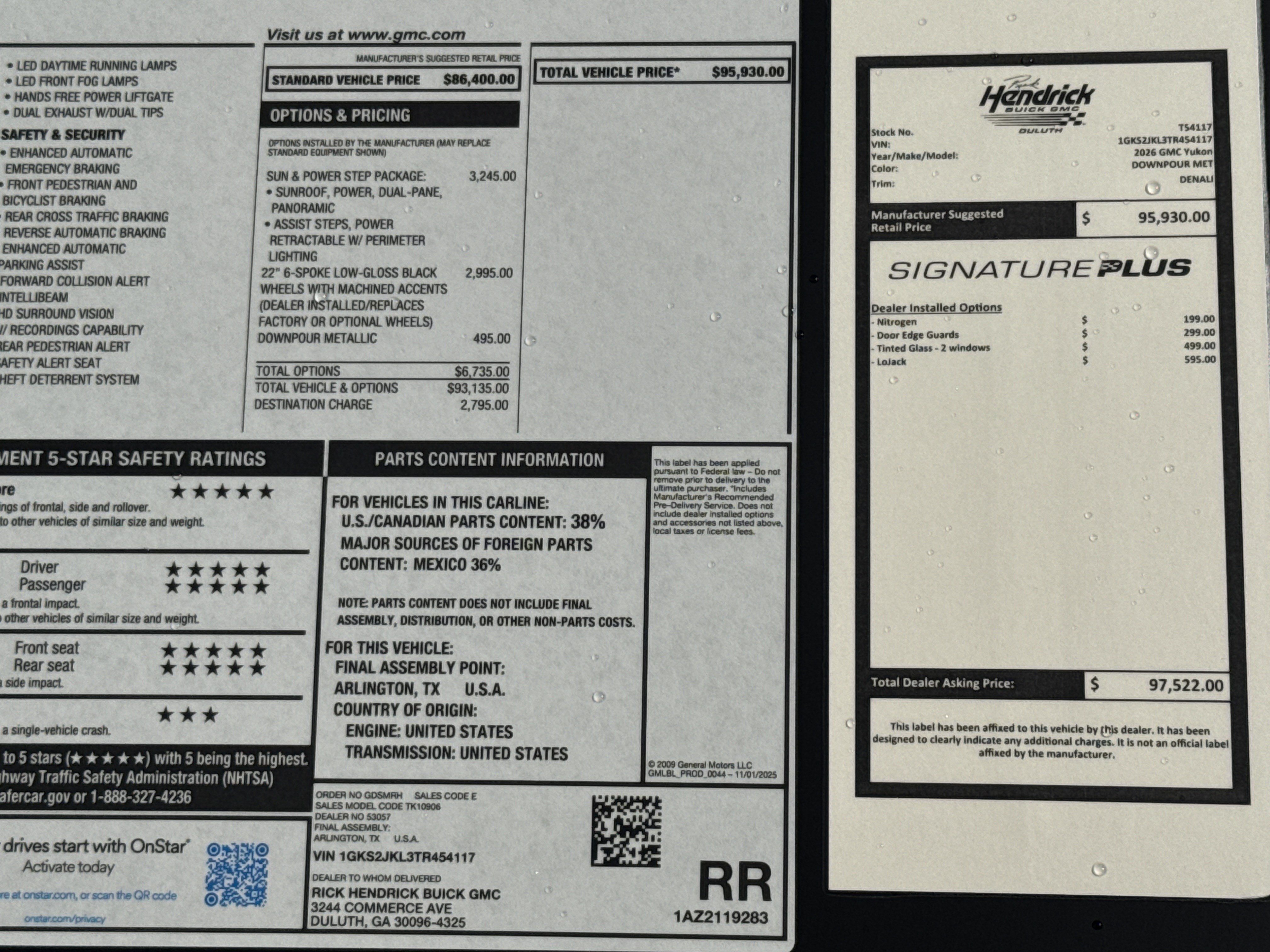 New 2026 GMC Yukon XL Denali w/ Sun & Power Step Package AWD/4WD image 42