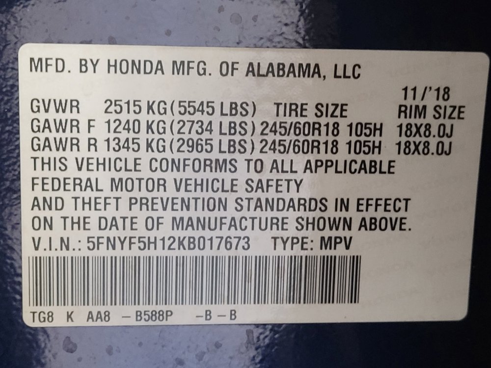 Used 2019 Honda Pilot LX image 33