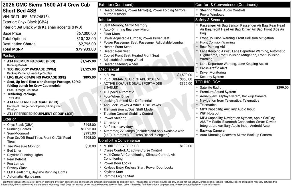 New 2026 GMC Sierra 1500 AT4 w/ AT4 Premium Package AWD/4WD image 40
