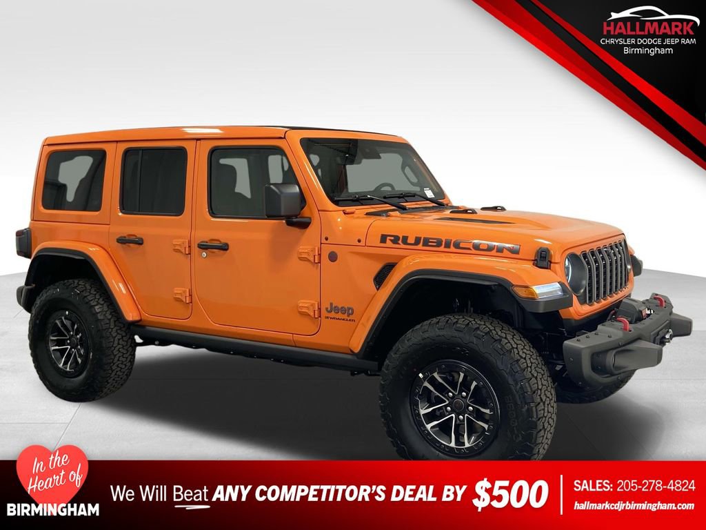 New 2025 Jeep Wrangler Unlimited Rubicon w/ XTREMEE 35" Tire Package image 1