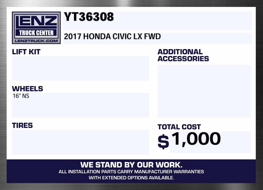 Used 2017 Honda Civic LX image 2