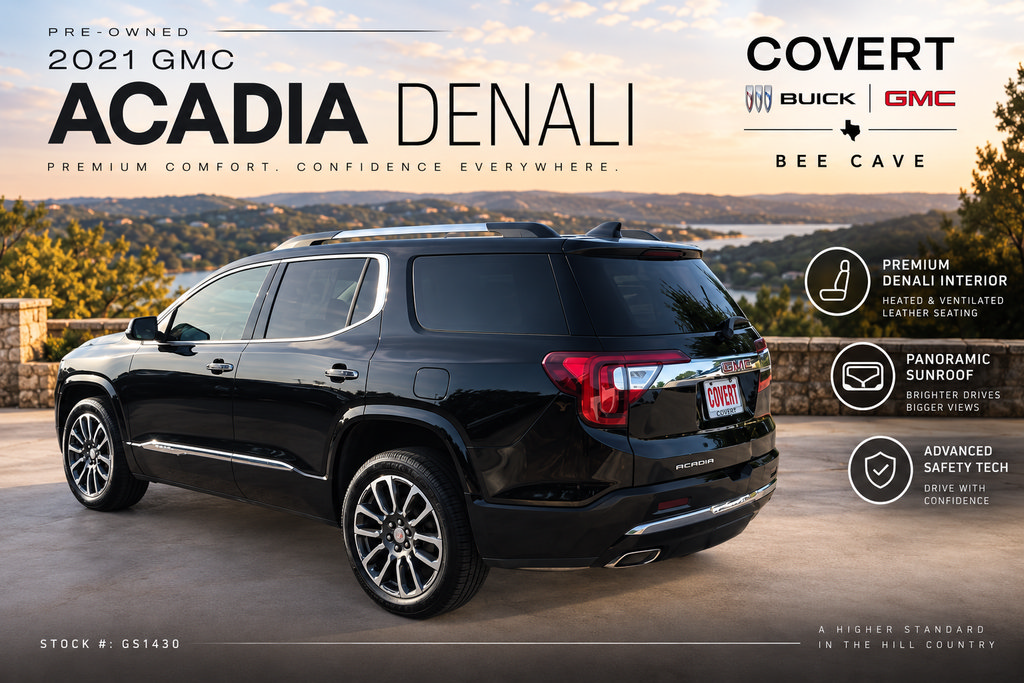 Used 2021 GMC Acadia Denali w/ Denali Technology Package FWD image 3
