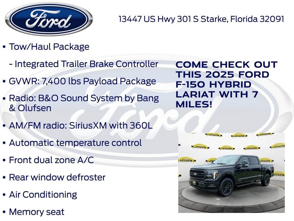 New 2025 Ford F150 Lariat w/ Equipment Group 501A Mid image 25