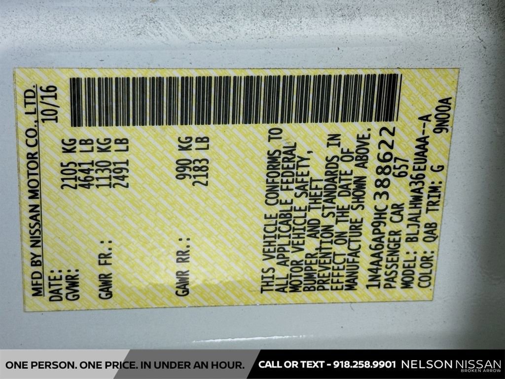 Used 2017 Nissan Maxima Platinum FWD image 33