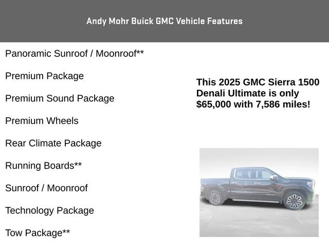 Used 2025 GMC Sierra 1500 Denali Ultimate AWD/4WD image 12