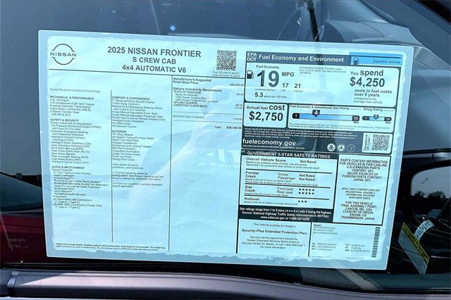 New 2025 Nissan Frontier S w/ S Utility Package image 37