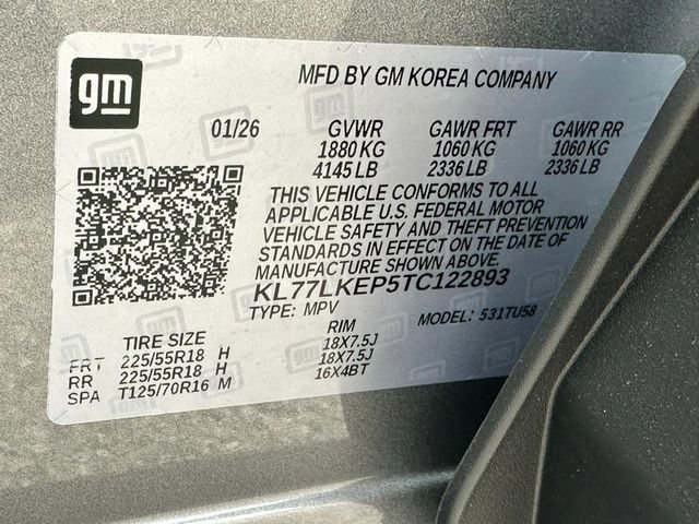New 2026 Chevrolet Trax ACTIV w/ Sunroof Package FWD image 16