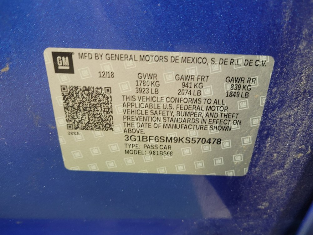 Used 2019 Chevrolet Cruze Premier w/ Sun And Sound Package FWD image 33