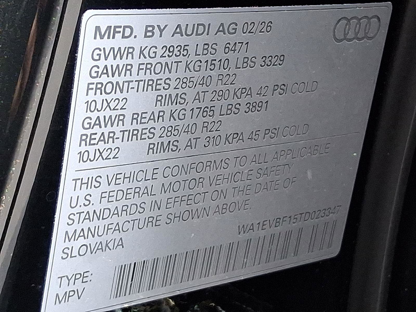 New 2026 Audi Q8 Premium Plus image 22