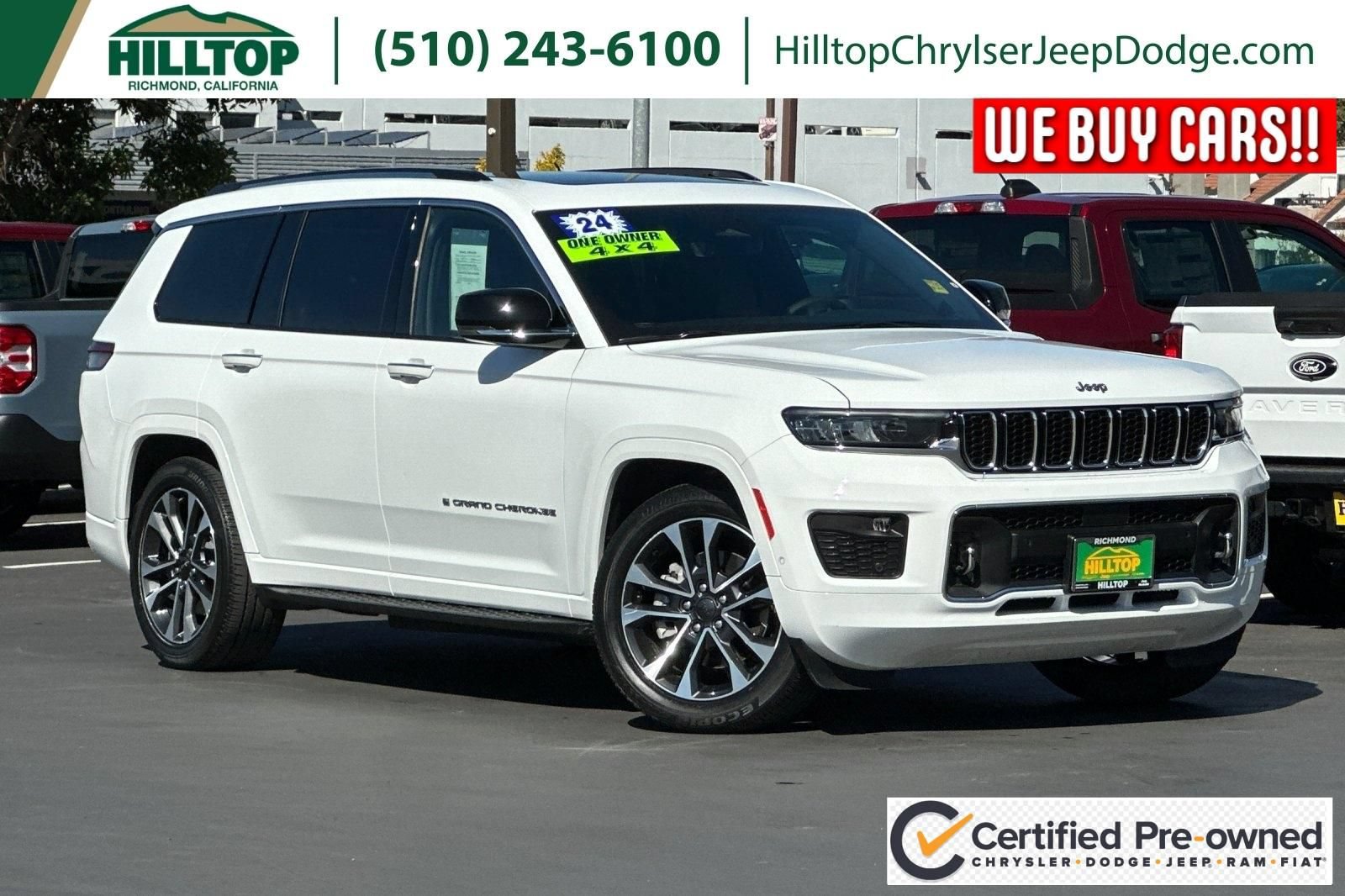 Certified 2024 Jeep Grand Cherokee L Overland w/ Trailer Tow Package AWD/4WD video 1