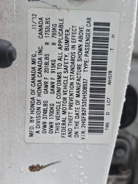 Used 2013 Honda Civic LX image 12