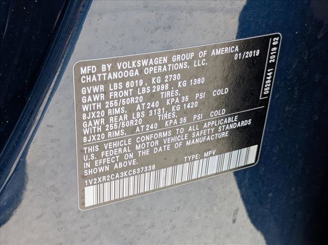 Used 2019 Volkswagen Atlas SE w/ Panoramic Sunroof Package AWD/4WD image 25