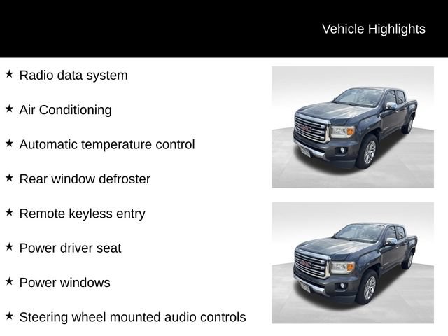 Used 2015 GMC Canyon SLT w/ Driver Alert Package AWD/4WD image 9