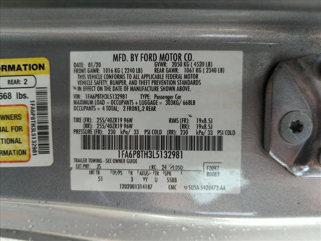 Used 2020 Ford Mustang Premium w/ Equipment Group 201A RWD image 24