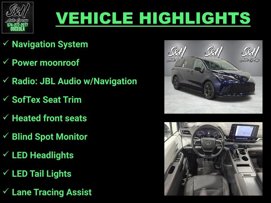 Used 2024 Toyota Sienna XSE w/ XSE Plus Package AWD/4WD image 3