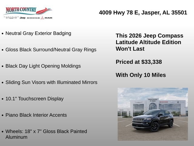 New 2026 Jeep Compass Latitude AWD/4WD image 16