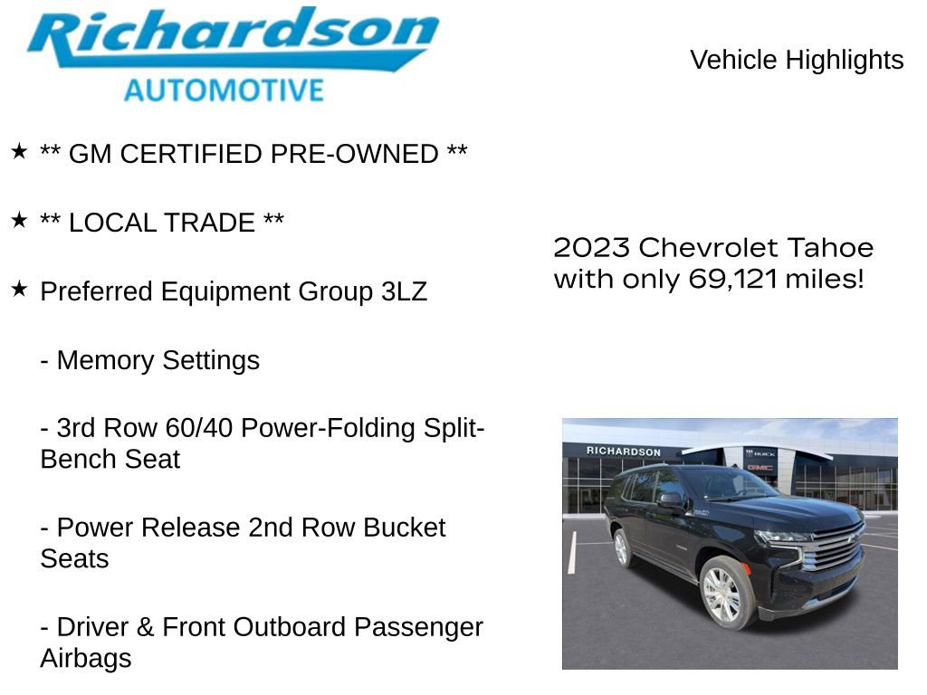 Used 2023 Chevrolet Tahoe High Country AWD/4WD image 11
