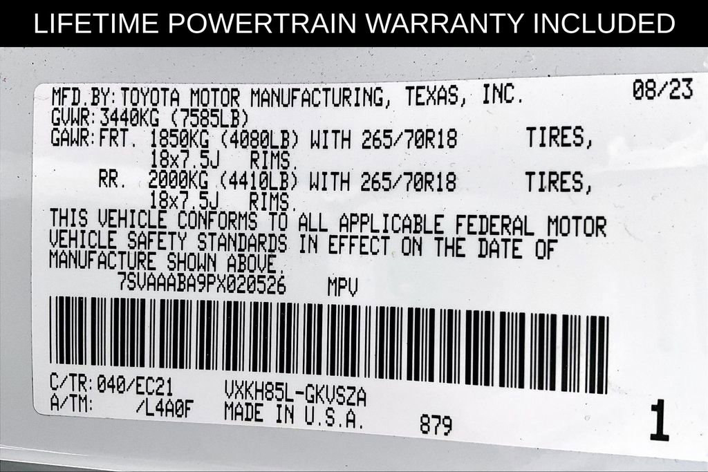 Used 2023 Toyota Sequoia SR5 w/ SR5 Premium Package AWD/4WD image 45