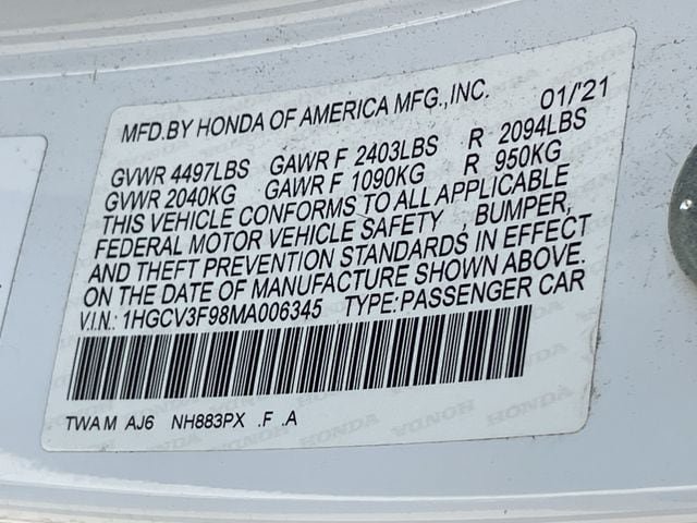 Used 2021 Honda Accord Touring image 30