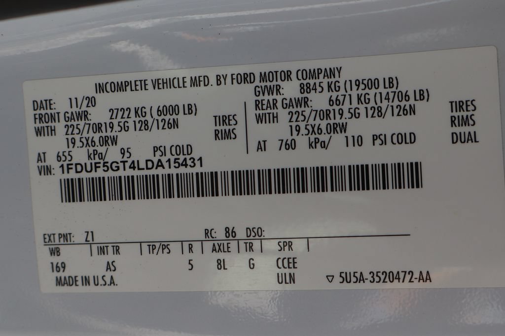 Used 2020 Ford F550 2WD Regular Cab Super Duty image 49