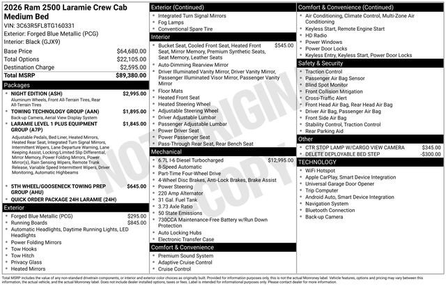 New 2026 RAM 2500 Laramie w/ Night Edition image 15