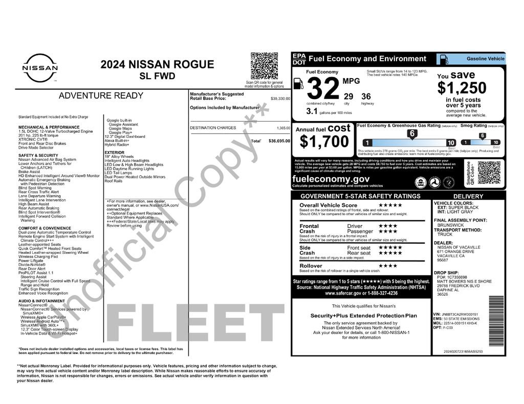 Used 2024 Nissan Rogue SL FWD image 48