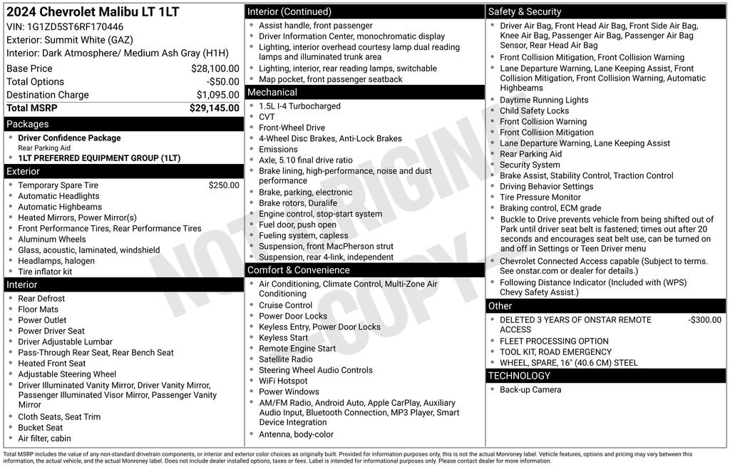 Used 2024 Chevrolet Malibu LT image 47