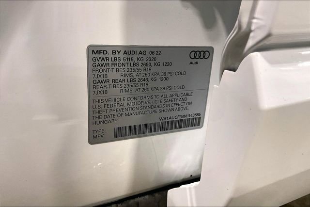Certified 2022 Audi Q3 2.0T Premium image 35