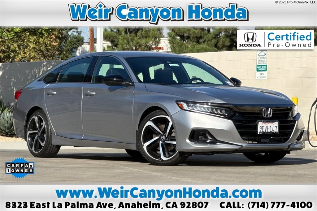 Certified 2022 Honda Accord Sport