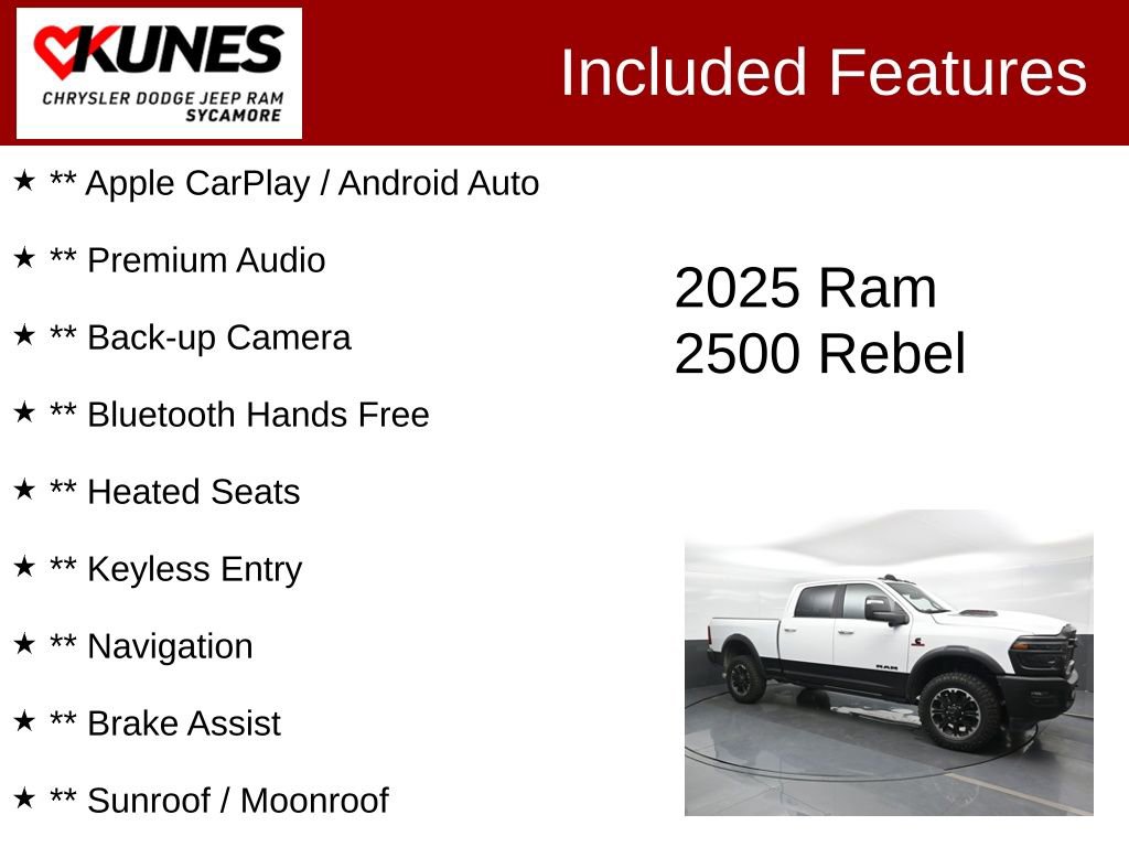 Used 2025 RAM 2500 Rebel w/ Rebel Level 2 Equipment Group image 3